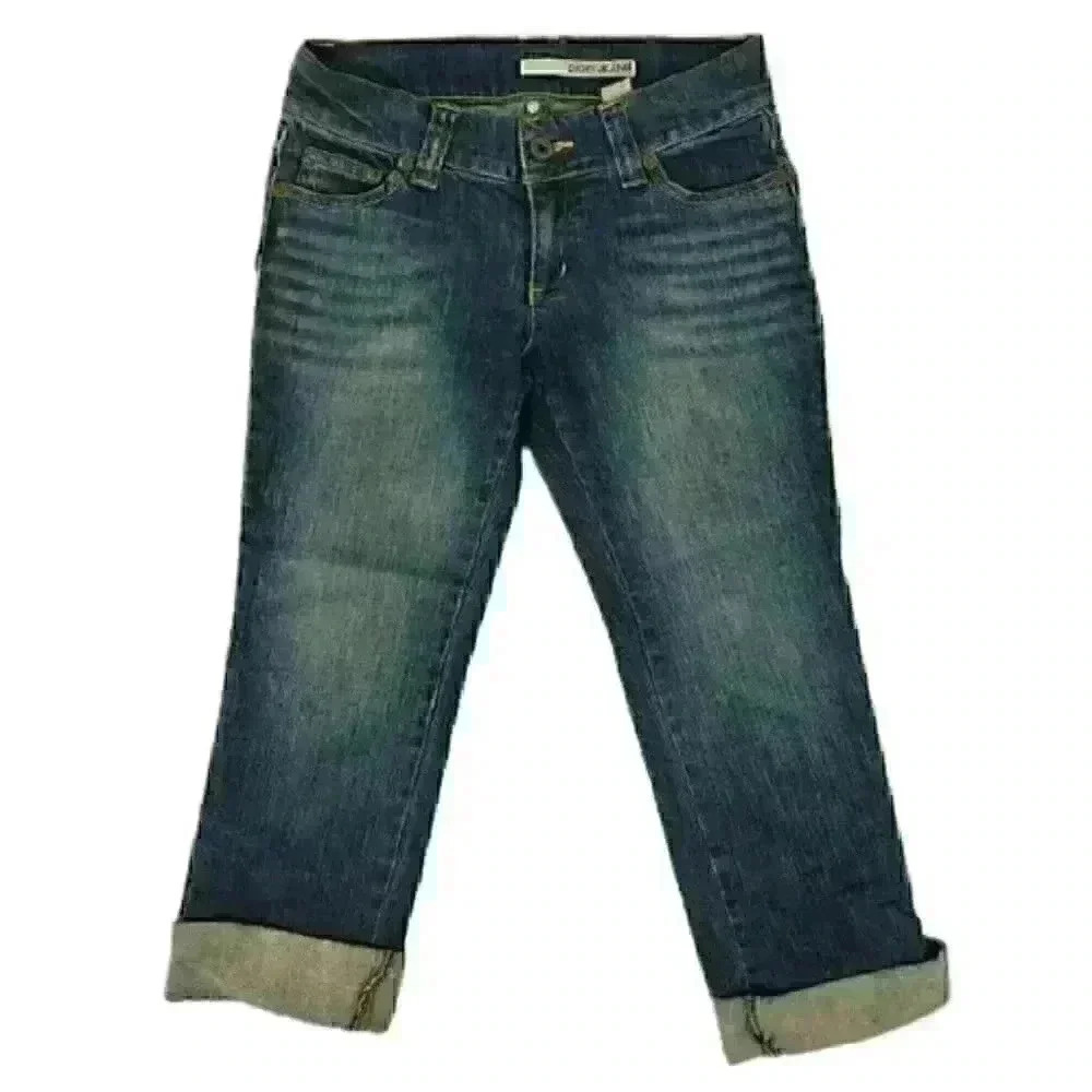 Dkny Jeans Women's Cuffed Capri Pants Size 5 Blue